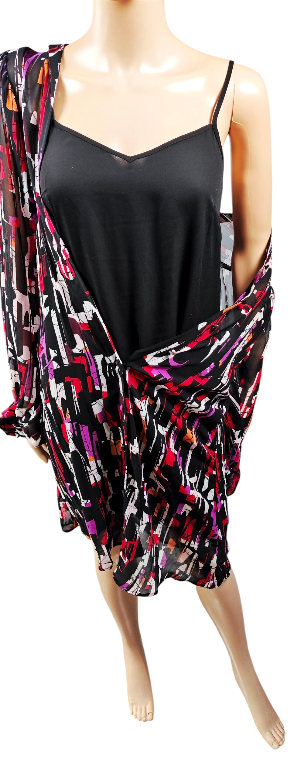 ♥️ Vestido Premium Esprit Multicolor con Forro Negro ♥️