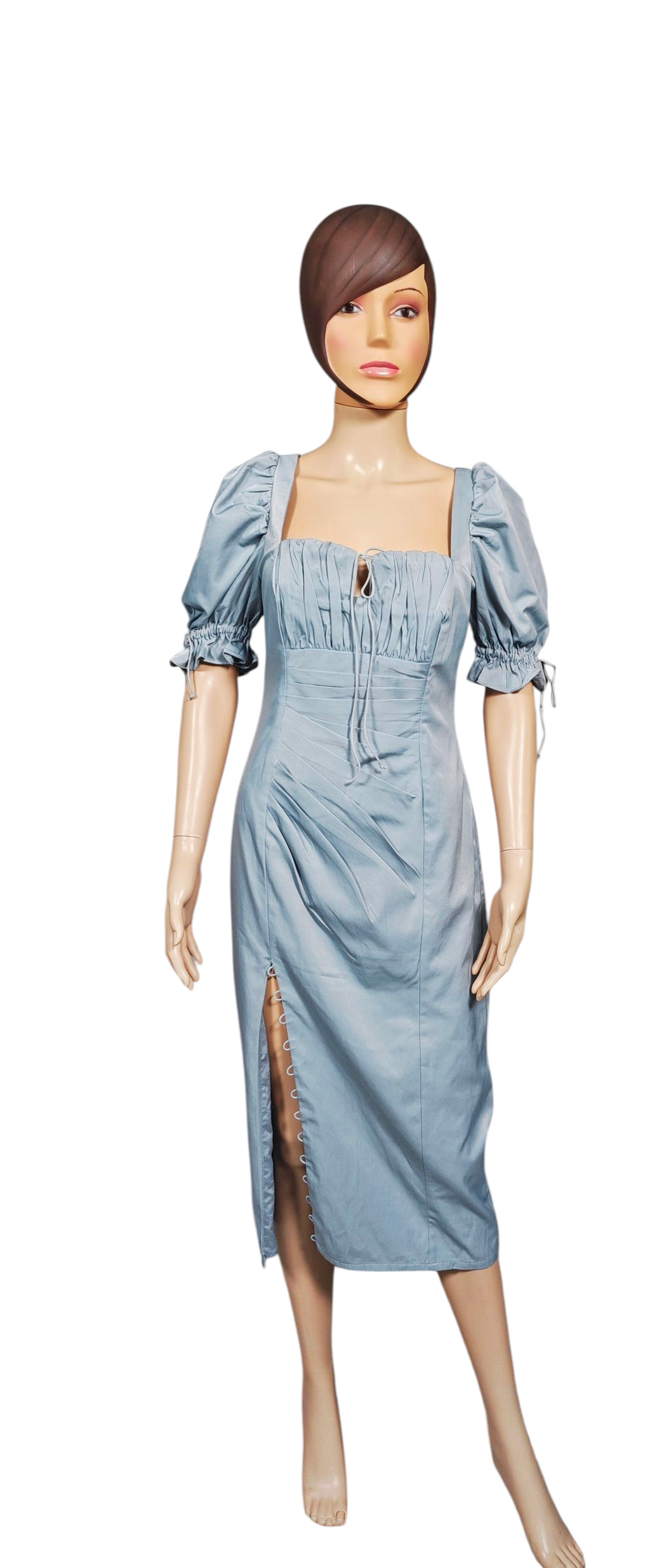 💙 Vestido midi satinado escote corazón ASOS 💙