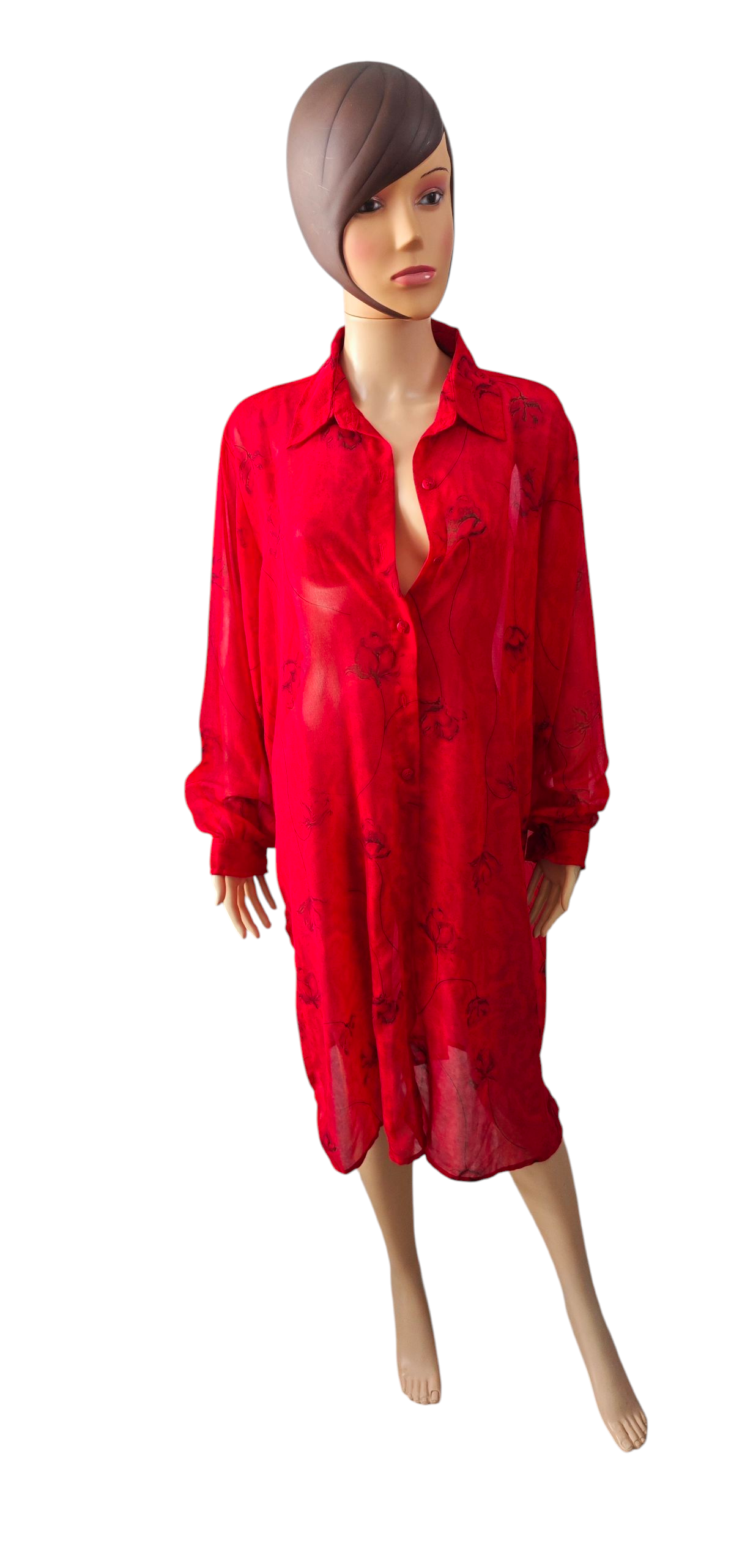 ❤️ Camisa-vestido rojo REVUE Woman 2X❤️