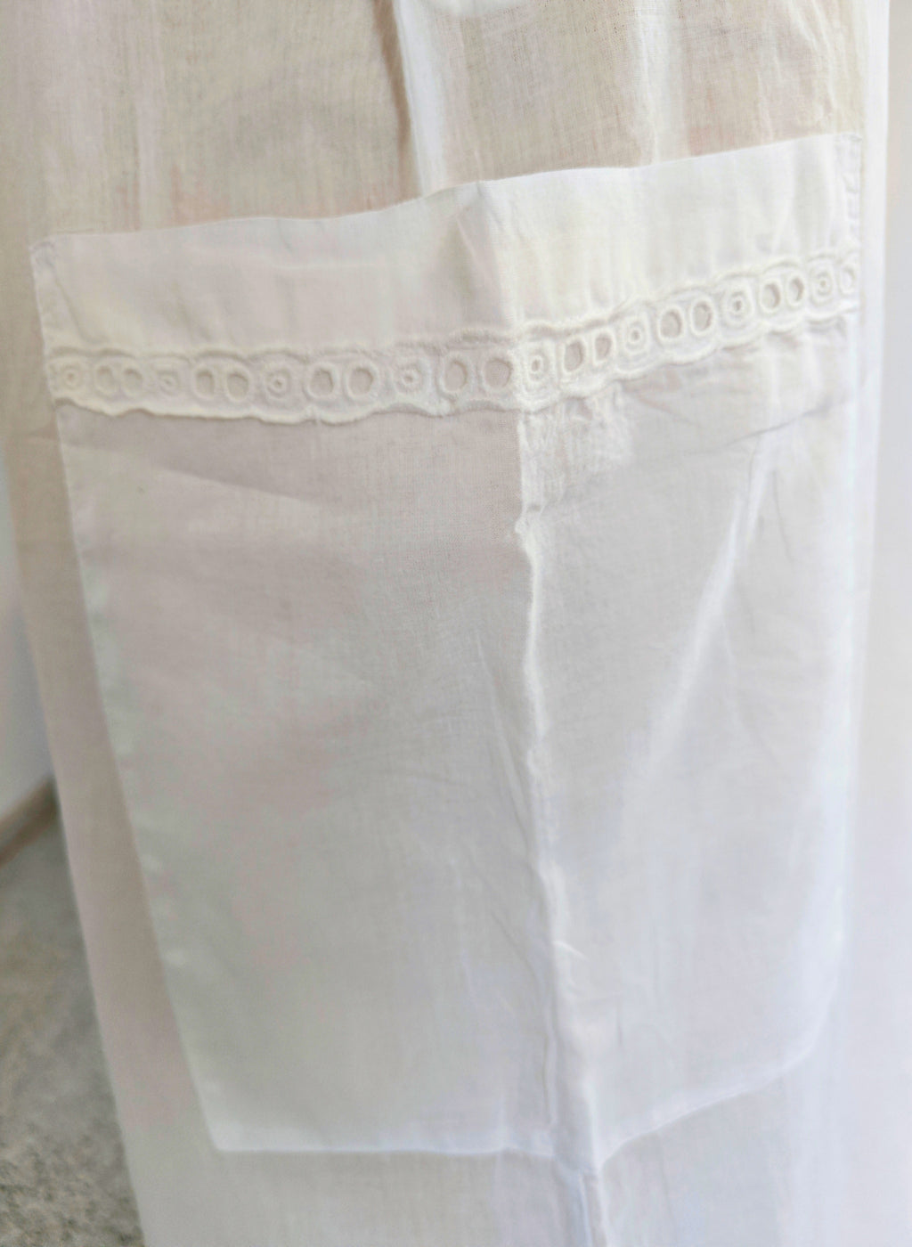 Mono Culotte ASOS DESIGN Blanco 100 % Algodón | Bordado Inglés | Espalda Escotada | Talla 38