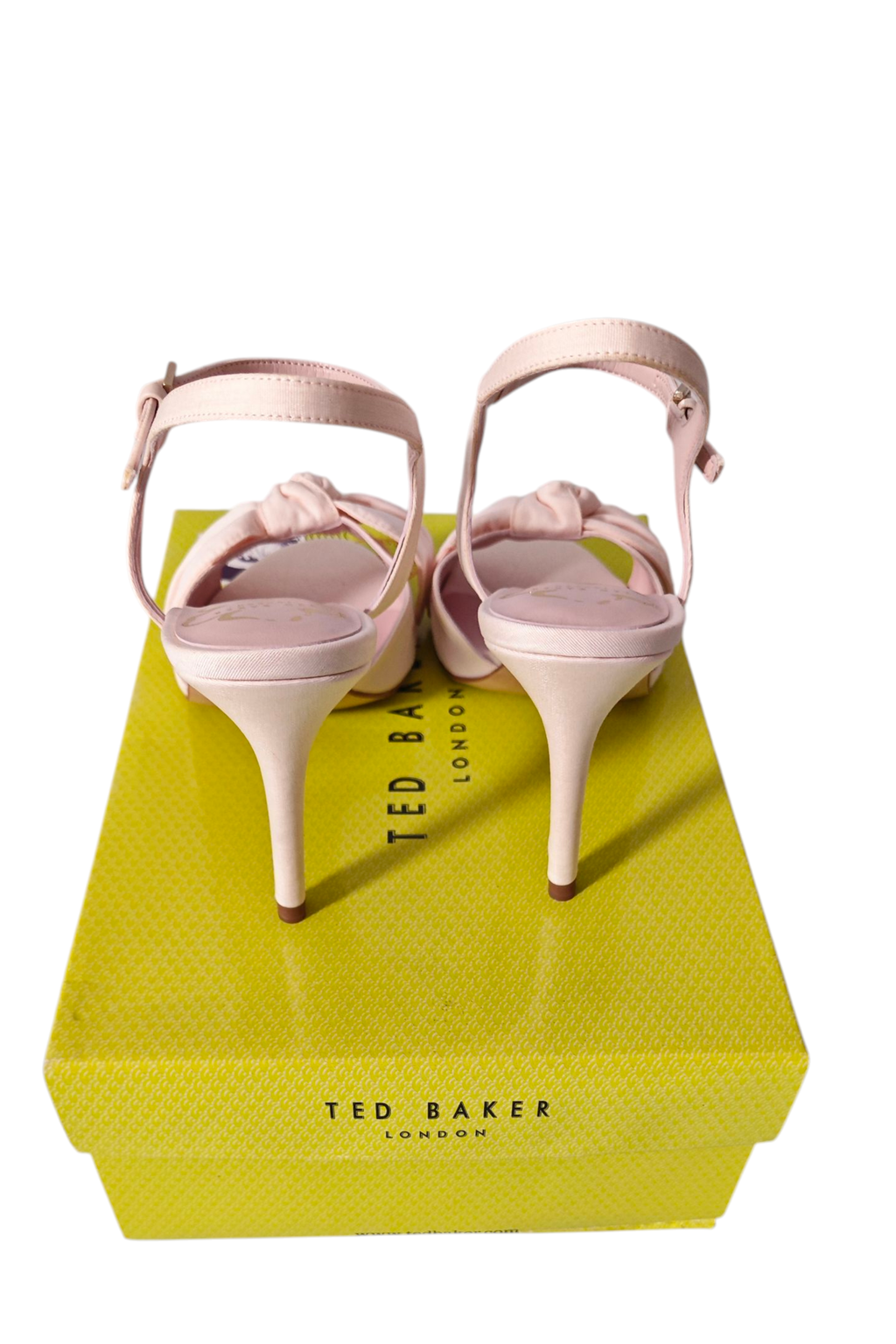💗✨ Sandalias rosa con lazo Ted Baker — tacón fino 9 cm (37,5) ✨💗