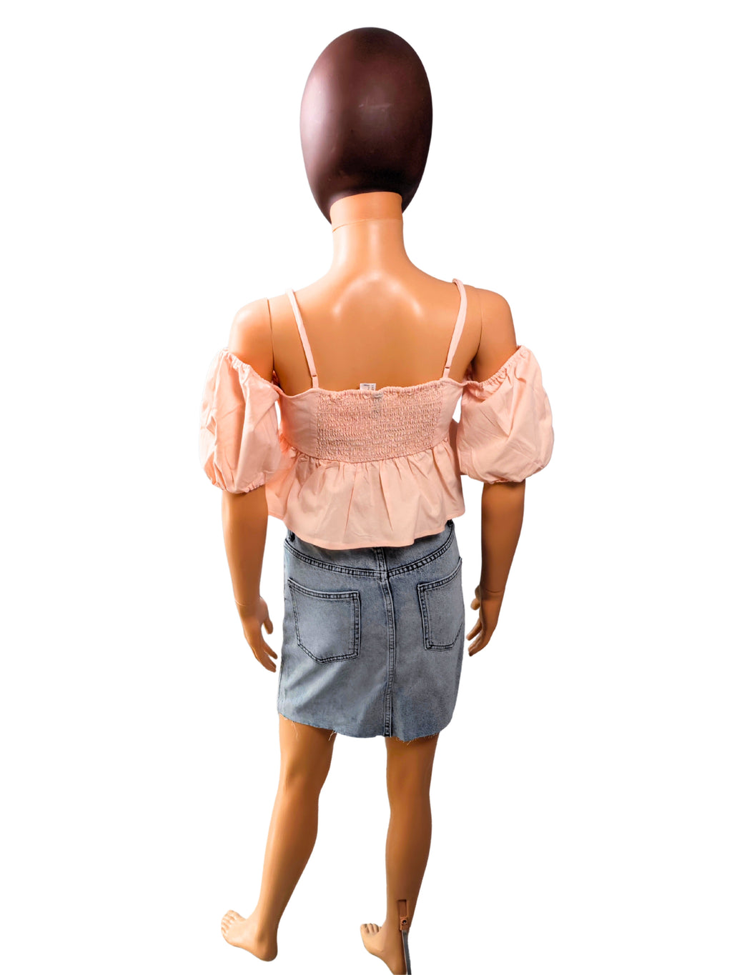 💙 Falda Vaquera Mini Denim Azul Lavado Deshilachado Talla 36 💙