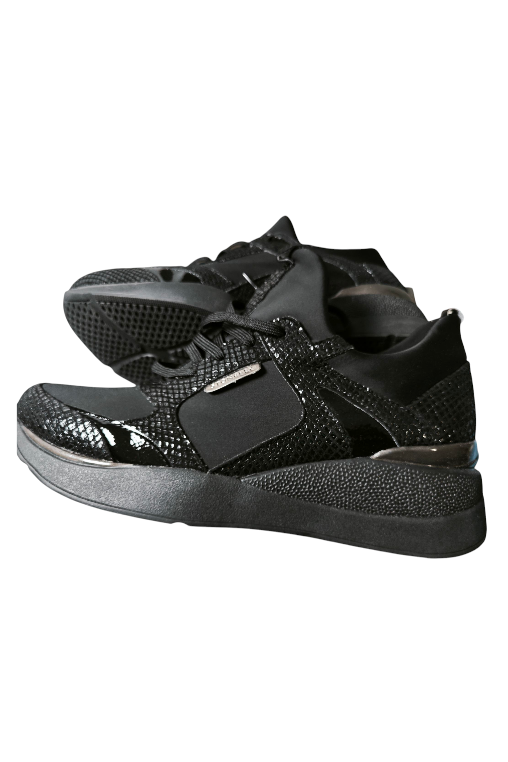 🤍✨ Zapatillas de piel con detalles pitón & suela 6 cm — lujo y confort (41) ✨🤍