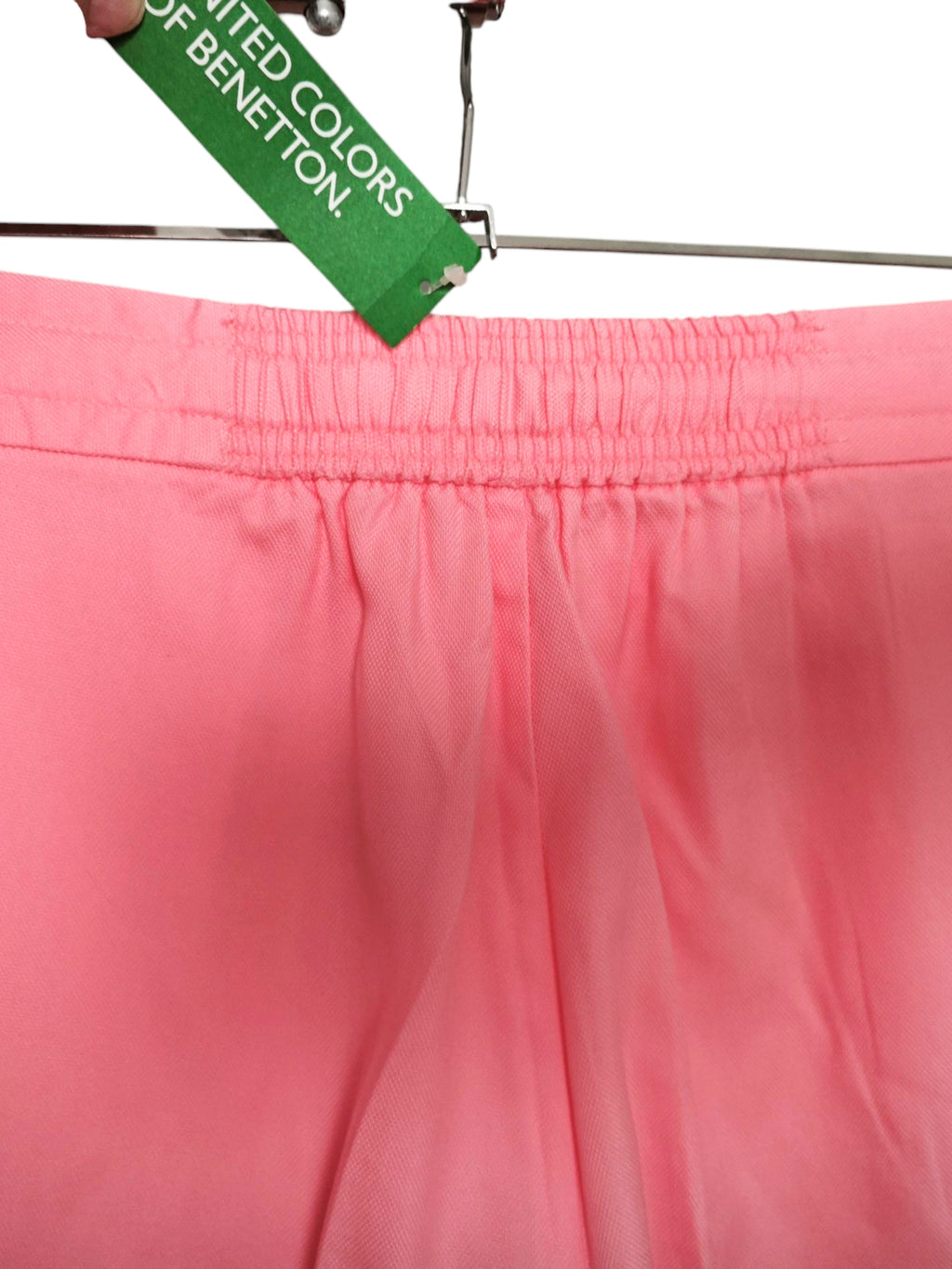 💗🌸 Pantalón BENETTON rosa empolvado – lyocell premium – fluido y veraniego🌸💗