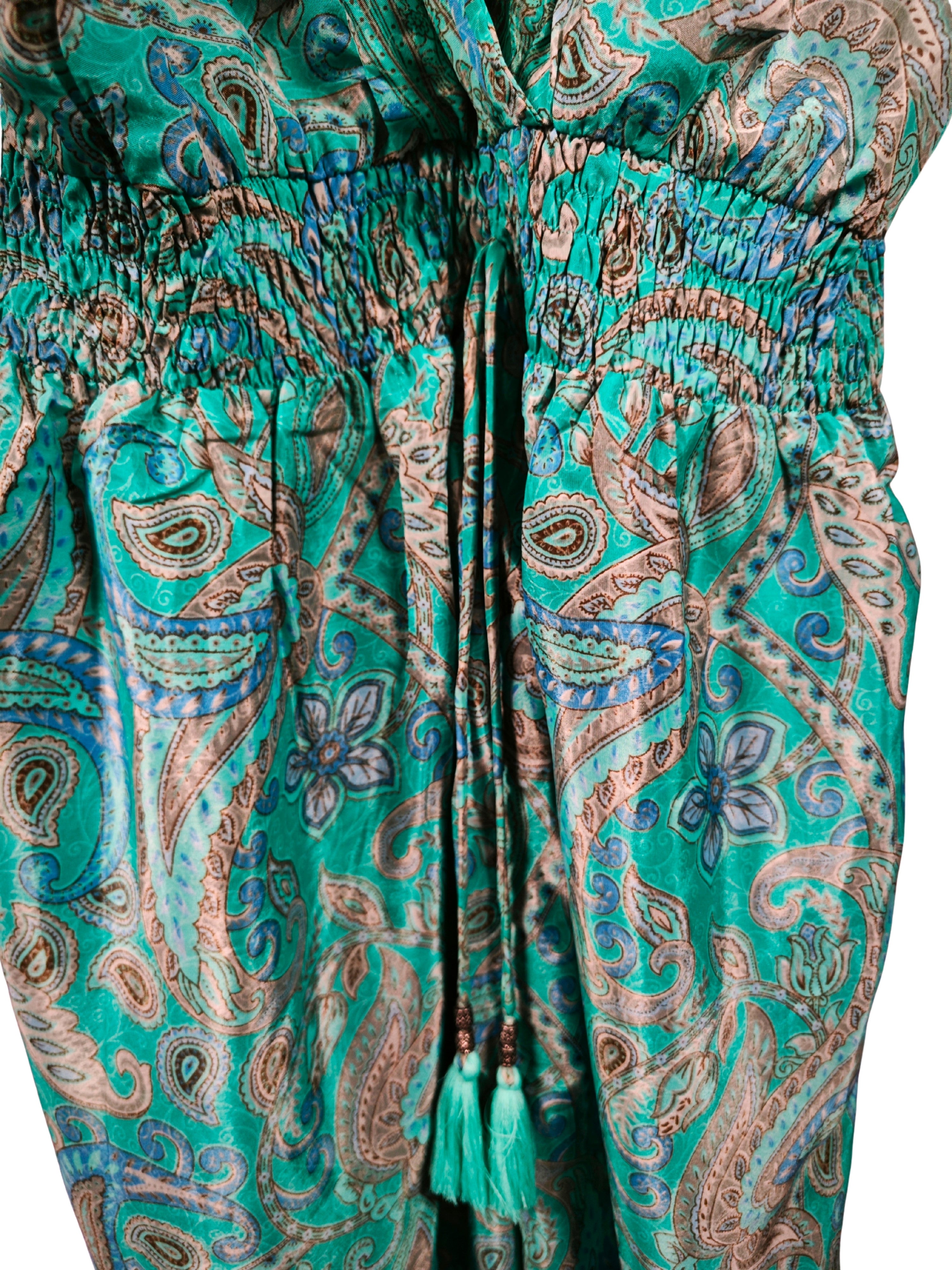 ❤️✨ Mono boho chic estampado paisley ALLER SIMPLEMENT turquesa azul❤️✨