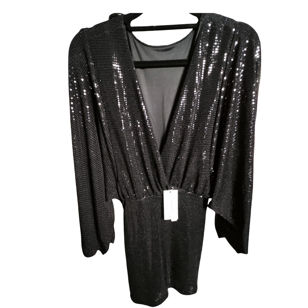 🖤 Vestido GUESS Negro de Lentejuelas – Glamour Nocturno🖤