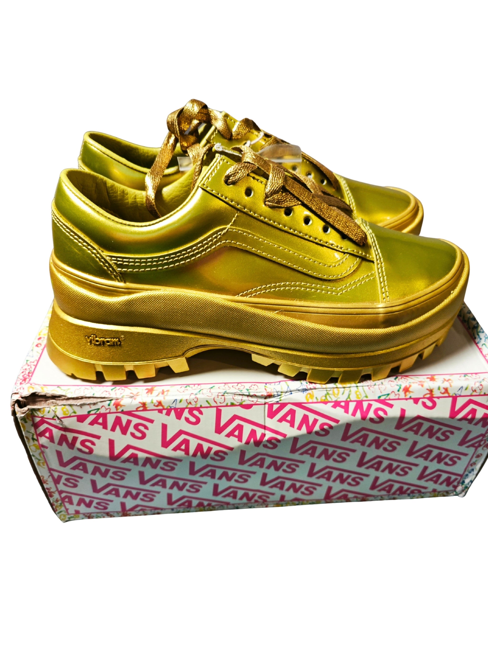 Zapatillas Vans Old Skool Vibram DX x Collina Strada Citronelle Gold originales, talla 39, edición limitada.